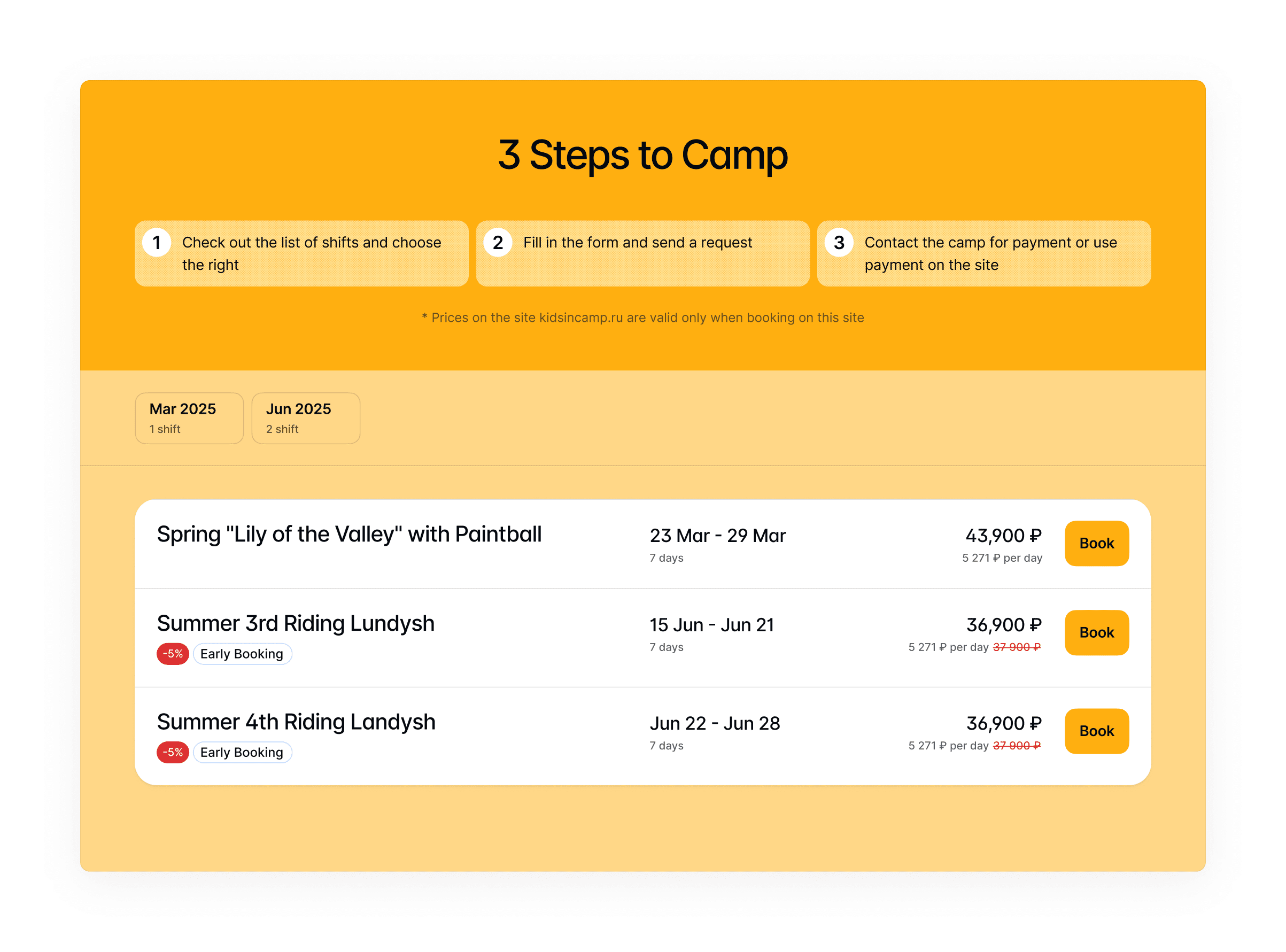 Elevating Conversion through UX Improvements for Kids Camp Marketplace